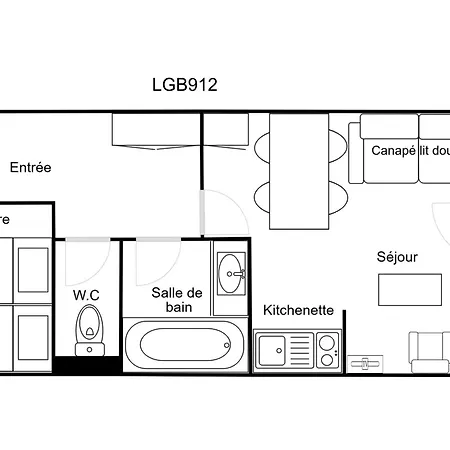 Confortable 2 Pieces Avec Balcon, Animaux Admis, Skis Aux Pieds - Fr-1-182a-9 דירה קורשבל