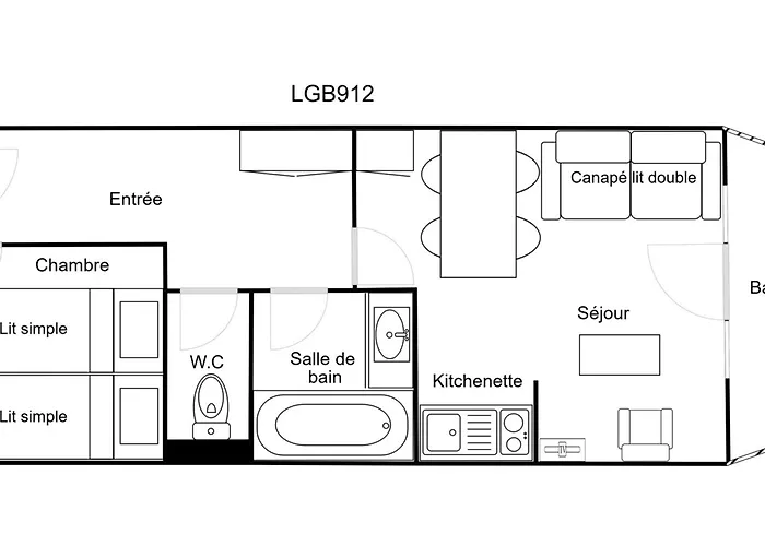 Confortable 2 Pieces Avec Balcon, Animaux Admis, Skis Aux Pieds - Fr-1-182a-9 شقة كورشوفيل